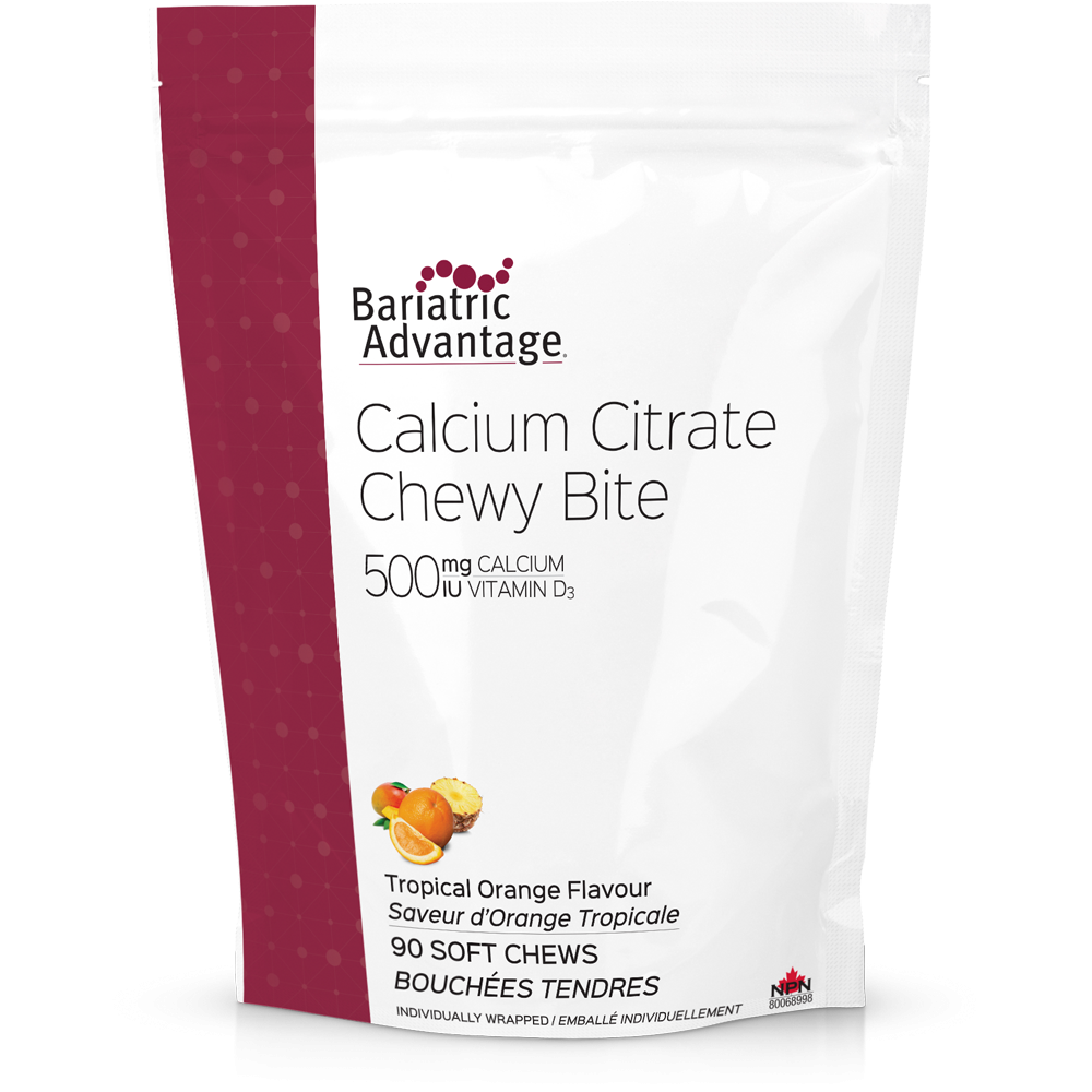 Calcium Citrate Chewy Bites 500mg (1 ½-month supply)
